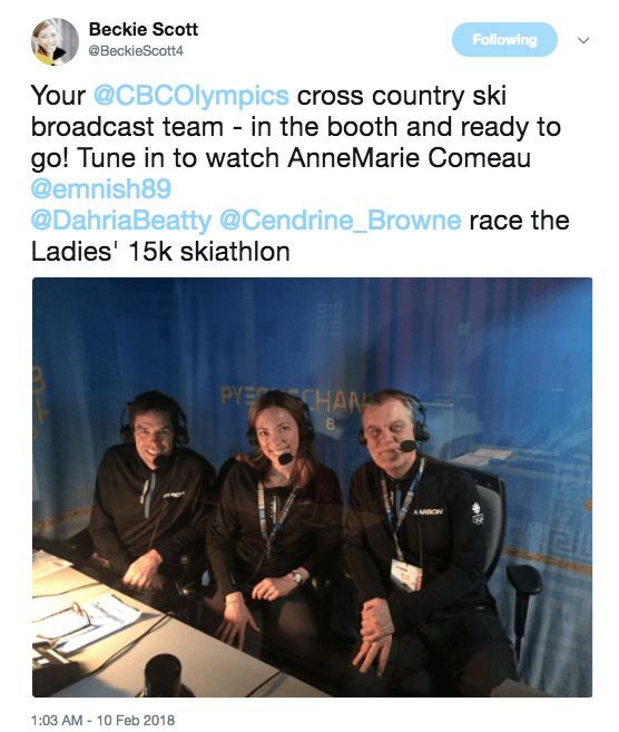 Beckie Scott in Pyeongchang