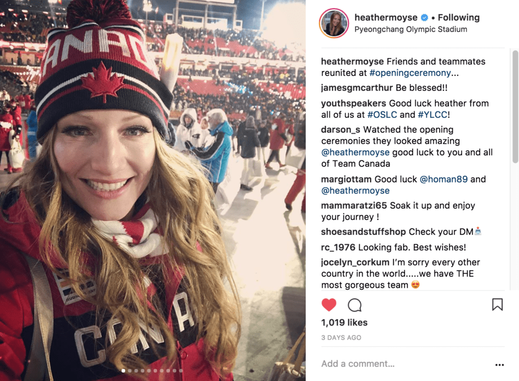 Heather Moyse in Pyeongchang