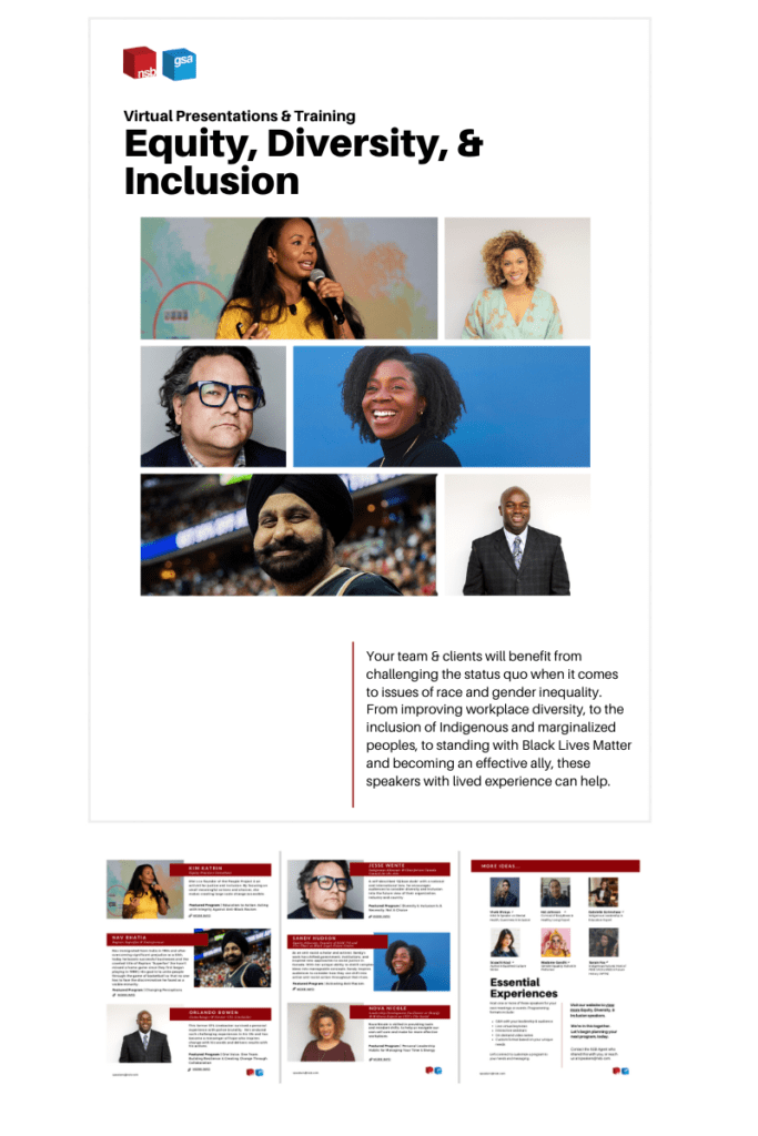 Speakers on Equity, Diversity & Inclusion for your Organization